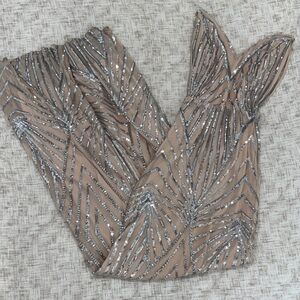 Sequin Embellished Mesh Fabric